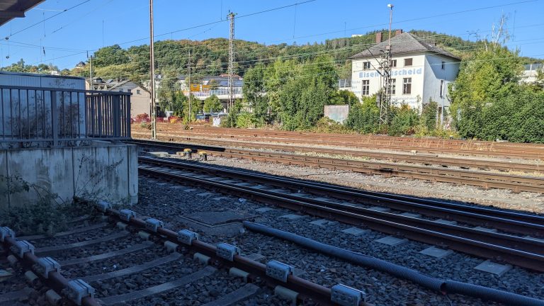 Bahngleise am Bahnhof Siegen